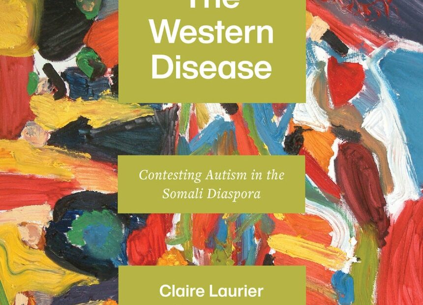 Multi-color paint smears around green text boxes containing the title and author name